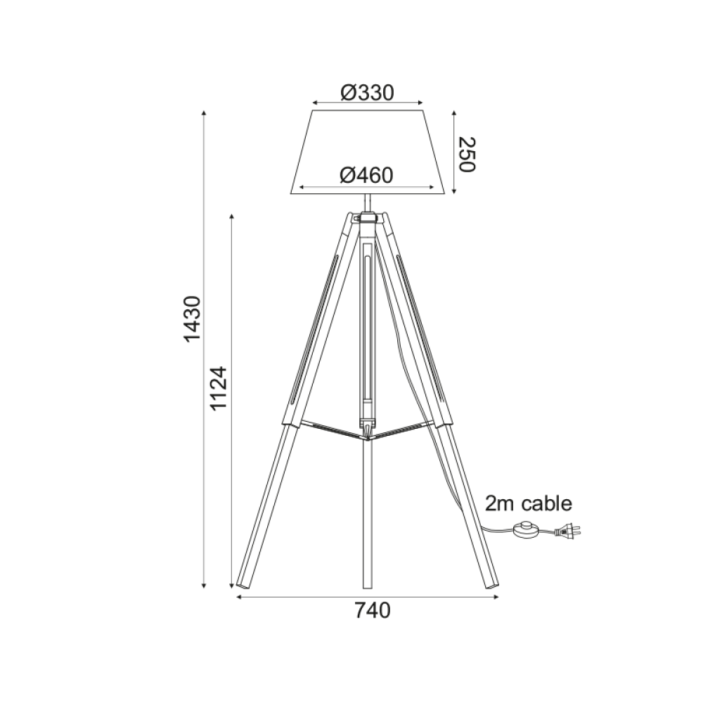 Επιδαπέδιο Φωτιστικό MOUSSE TF17701FBBB
