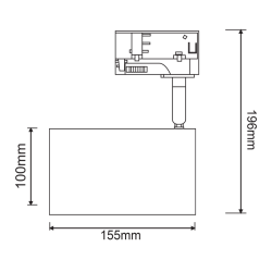 ^TRACK SPOT PAR 4C WHITE No68  -TS68PAR4CW