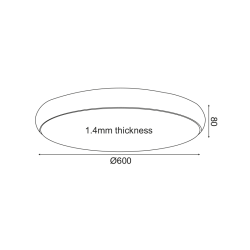 Φωτιστικό Οροφής LED KALLISTA V27LEDC60BK
