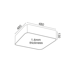 Φωτιστικό Οροφής LED EMERY V28LEDC48WH