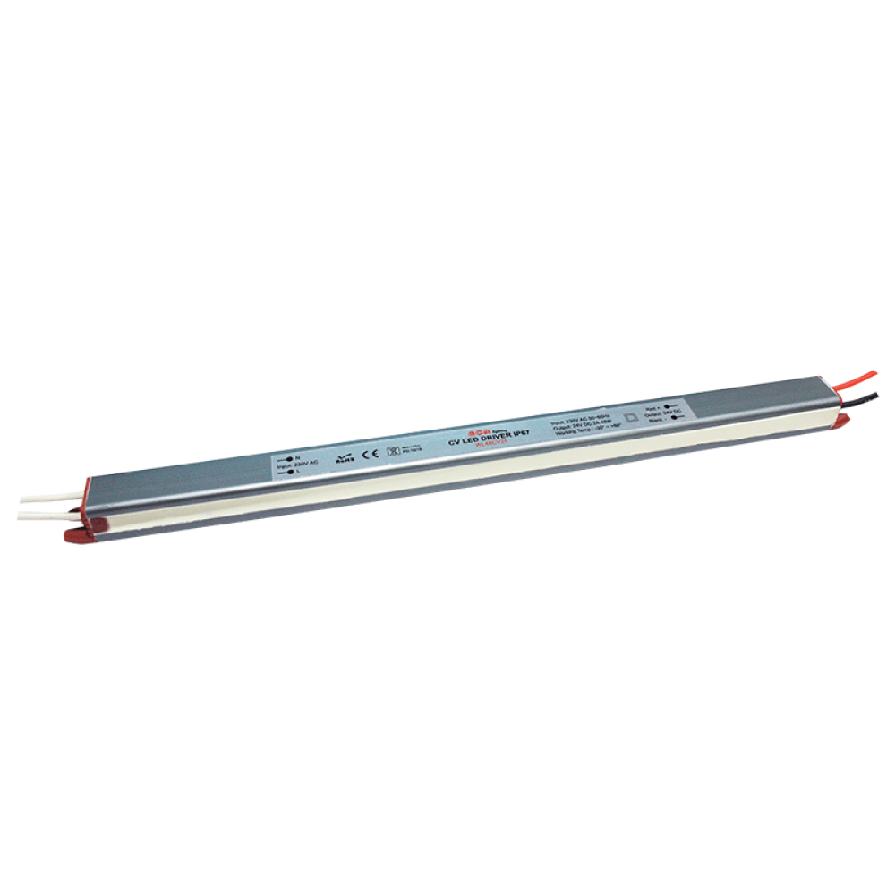 LINEAR METAL CV LED DRIVER 48W 230V AC-24V DC 2A IP67 WITH CABLES  -WL48CV24