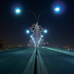 Διακοσμητικό Φωτιστικό HALF XMAS TREE X082522219