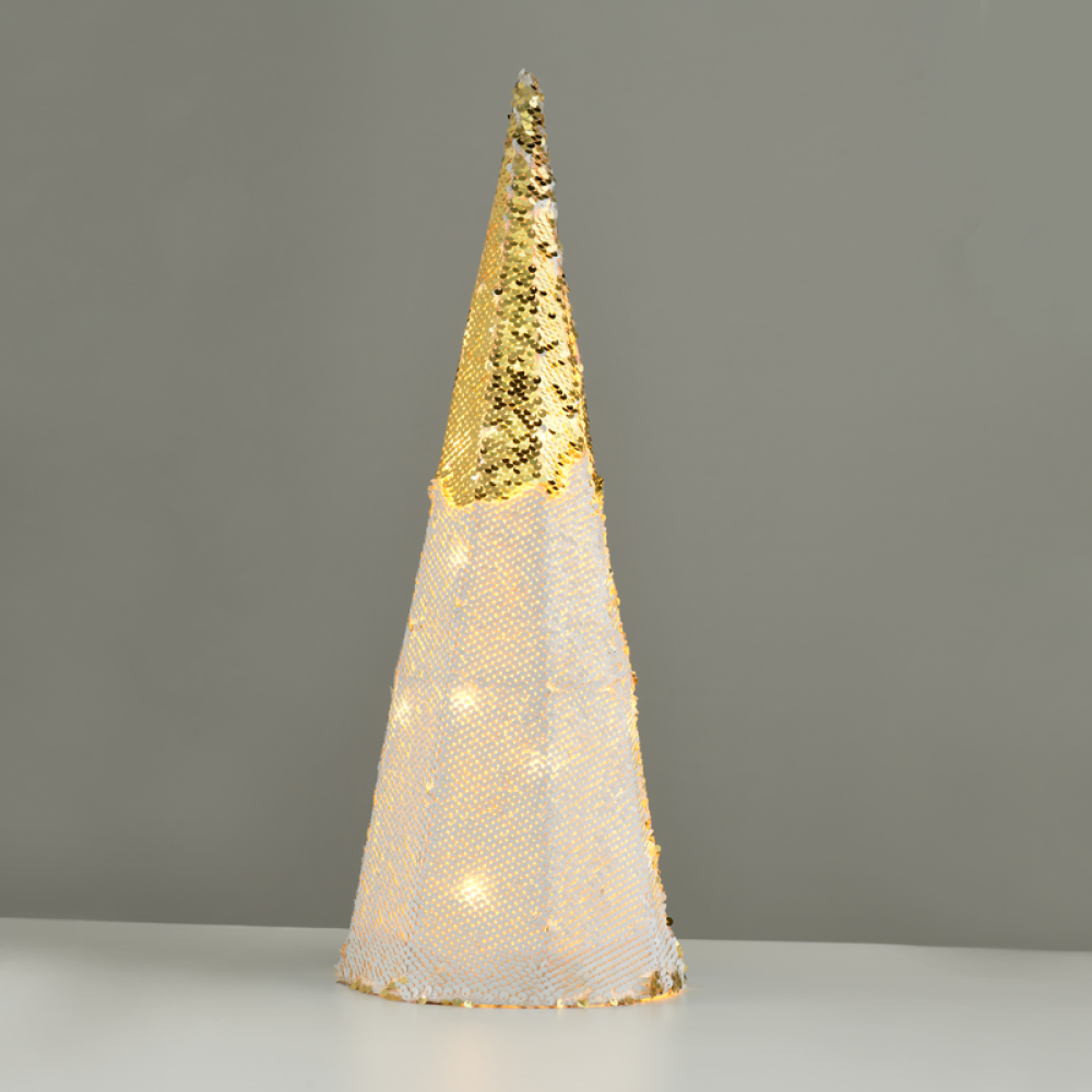 ^ CHAMPAGNE GOLD & WHITE SEQUIN CONE TREE 20 WW LED ΛΑΜΠ. ΜΠΑΤ. 3ΧΑΑ,IP20 Φ20,5Χ60CM -X1124118 ^ CHAMPAGNE GOLD & WHITE SEQUIN CONE TREE 20 WW LED ΛΑΜΠ. ΜΠΑΤ. 3ΧΑΑ,IP20 Φ20,5Χ60CM -X1124118