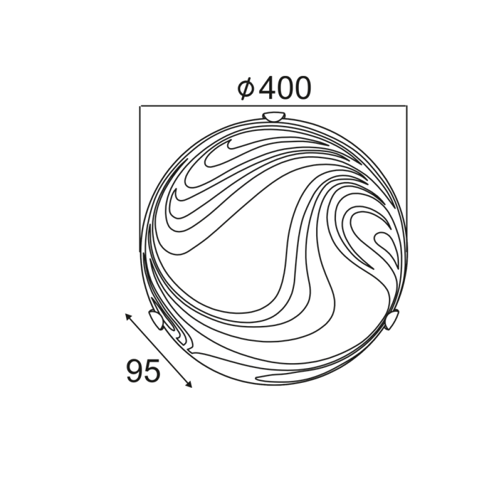 Πλαφονιέρα PELAGOS XD08400