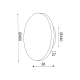 Φωτιστικό Τοίχου LED ECLIPSE ZM1724LEDWLW