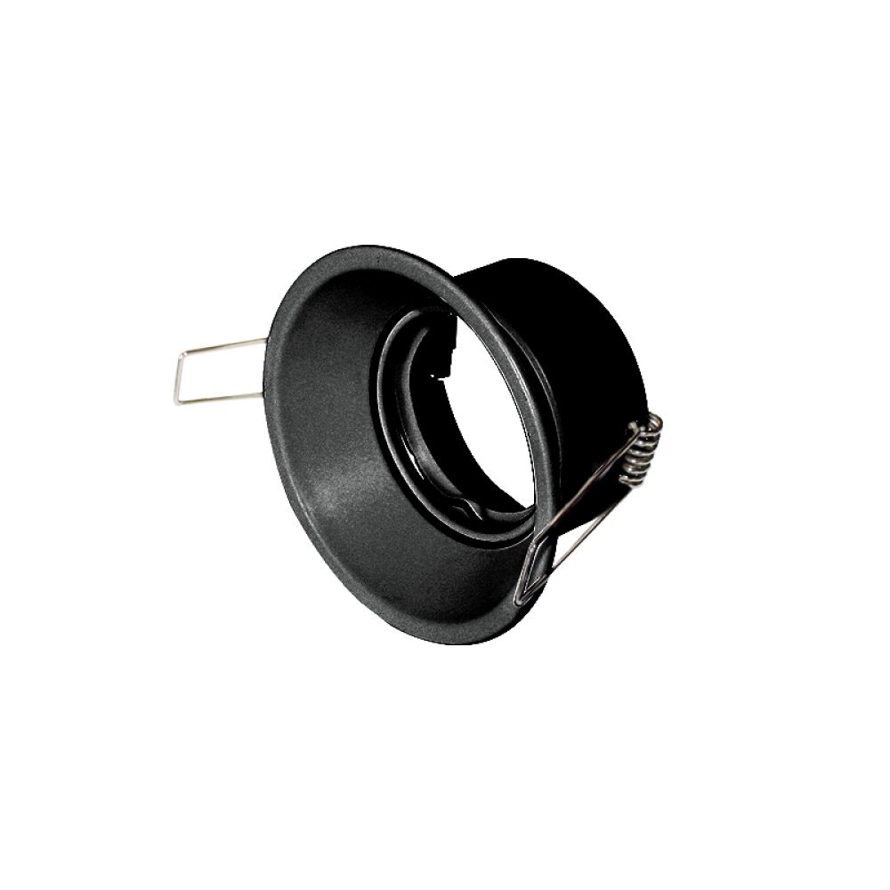 Trimless Χωνευτό Σποτ Οροφής Μαύρο Ρυθμιζόμενο GLCAR1B