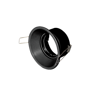 Trimless Χωνευτό Σποτ Οροφής Μαύρο Ρυθμιζόμενο GLCAR1B