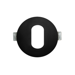 Χωνευτό Σποτ Οροφής Στρόγγυλο Μαύρο BS618B