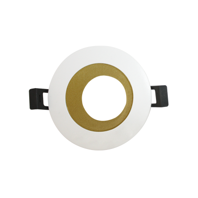 Χωνευτό Σποτ Στρογγυλό Λευκό Χρυσό GLGU1WG 