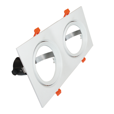 Διπλή Χωνευτή Κονσόλα Οροφής Λευκή Ρυθμιζόμενη XMSAR2W