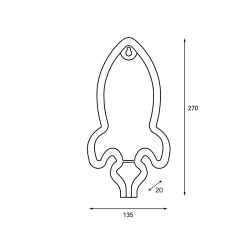 Πυραυλάκι LED Neon F04001320 