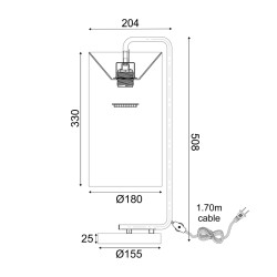 Επιτραπέζιο Φωτιστικό OSAKA ML121811T