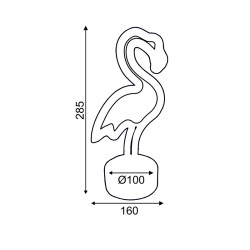 Φωτάκι Νυκτός LED Φλαμίνγκο X04497314