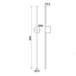 Φωτιστικό Τοίχου LED AVENUE ZM16LEDW80WH