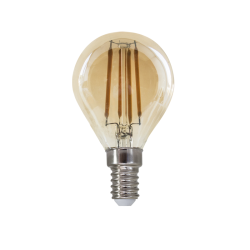 LED FILAMENT E14 DIM G45 5W AMBER 2700K 230V AC 620LM RA80 30000H 360°  -BOVA5WWDIMAM