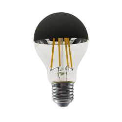 LED FILAMENT E27 DIM A60 BLACK 8W 2700K 230V AC 900LM RA80 30000H 180°  -ELIOR8WWDIMB