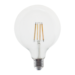LED FILAMENT E27 G125 10W 4000K 230V AC 1260LM RA80 30000H 360°  -PALA12510NW