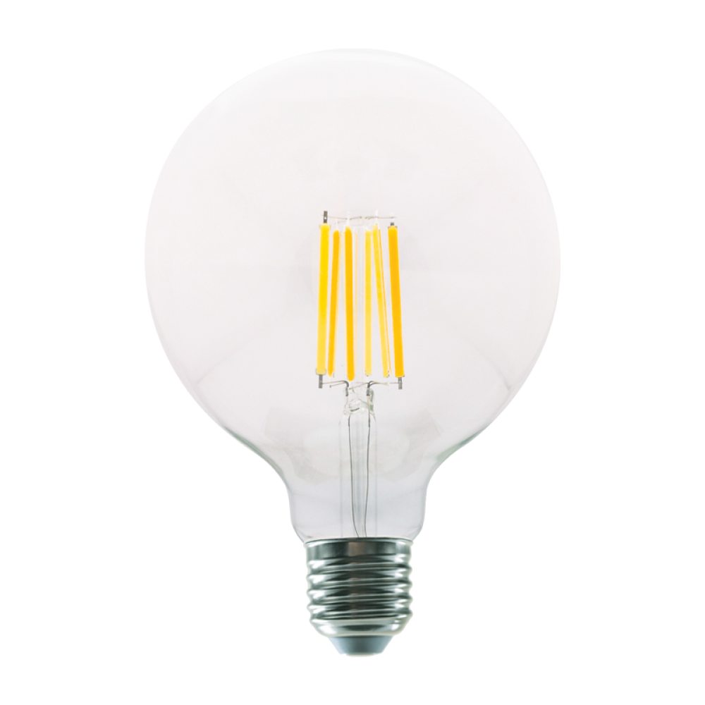 LED FILAMENT E27 G125 12W 4000K 230V AC 1600LM RA80 30000H 360°  -PALA12512NW