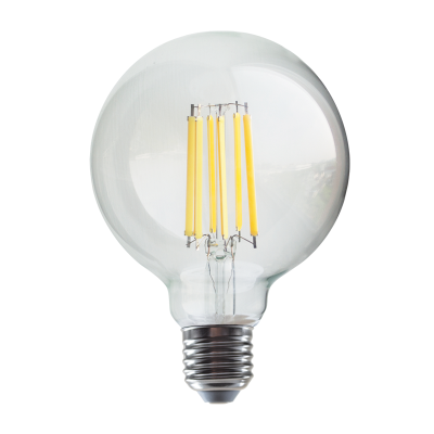 LED FILAMENT E27 G95 12W 2700K 230V AC 1540LM RA80 30000H 360°  -PALA9512WW