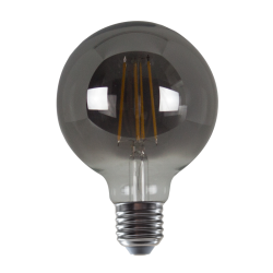 LED FILAMENT E27 G95 8W SMOKE 1800K 230V AC 400LM RA80 30000H 360°  -PALA958WWSM