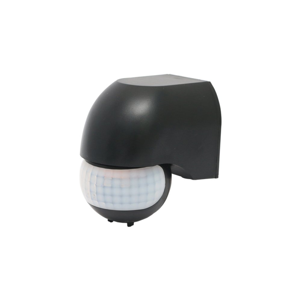 ΑΝΙΧΝΕΥΤΗΣ ΚΙΝΗΣΗΣ ΥΠΕΡΥΘΡΩΝ ΕΠΙΤΟΙΧΟΣ 230V IP44 180° ~12m MAX ΜΑΥΡΟΣ  -ELPIRWBSP
