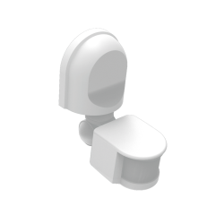 ΑΝΙΧΝΕΥΤΗΣ ΚΙΝΗΣΗΣ ΥΠΕΡΥΘΡΩΝ ΕΠΙΤΟΙΧΟΣ 230V IP44 180° 2~12m MAX ΛΕΥΚΟΣ  -ELPIRWW