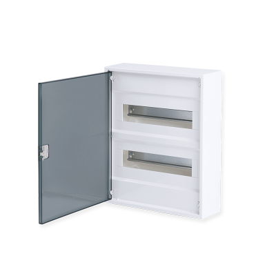 ΗΛ.ΠΙΝΑΚΑΣ ΠΛΑΣΤΙΚΟΣ ΕΠΙΤΟΙΧΟΣ 24 ΘΕΣΕΙΣ ΔΙΑΦΑΝΗ ΠΟΡΤΑ 2 ΣΕΙΡΕΣ IP 40  -282N24ALFA