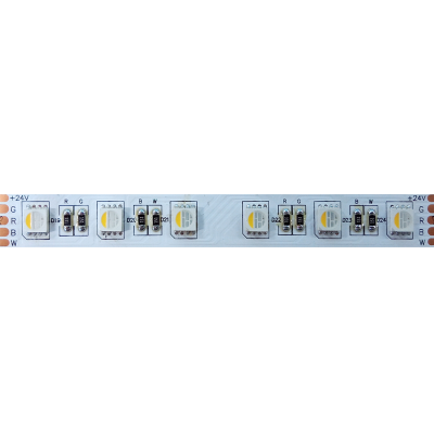 ΛΩΡΙΔΑ LED 5M 17W/M 24V DC IP65 ΝΑΝΟ RGBW-4000K 12mm  -24505017RGBW40PC