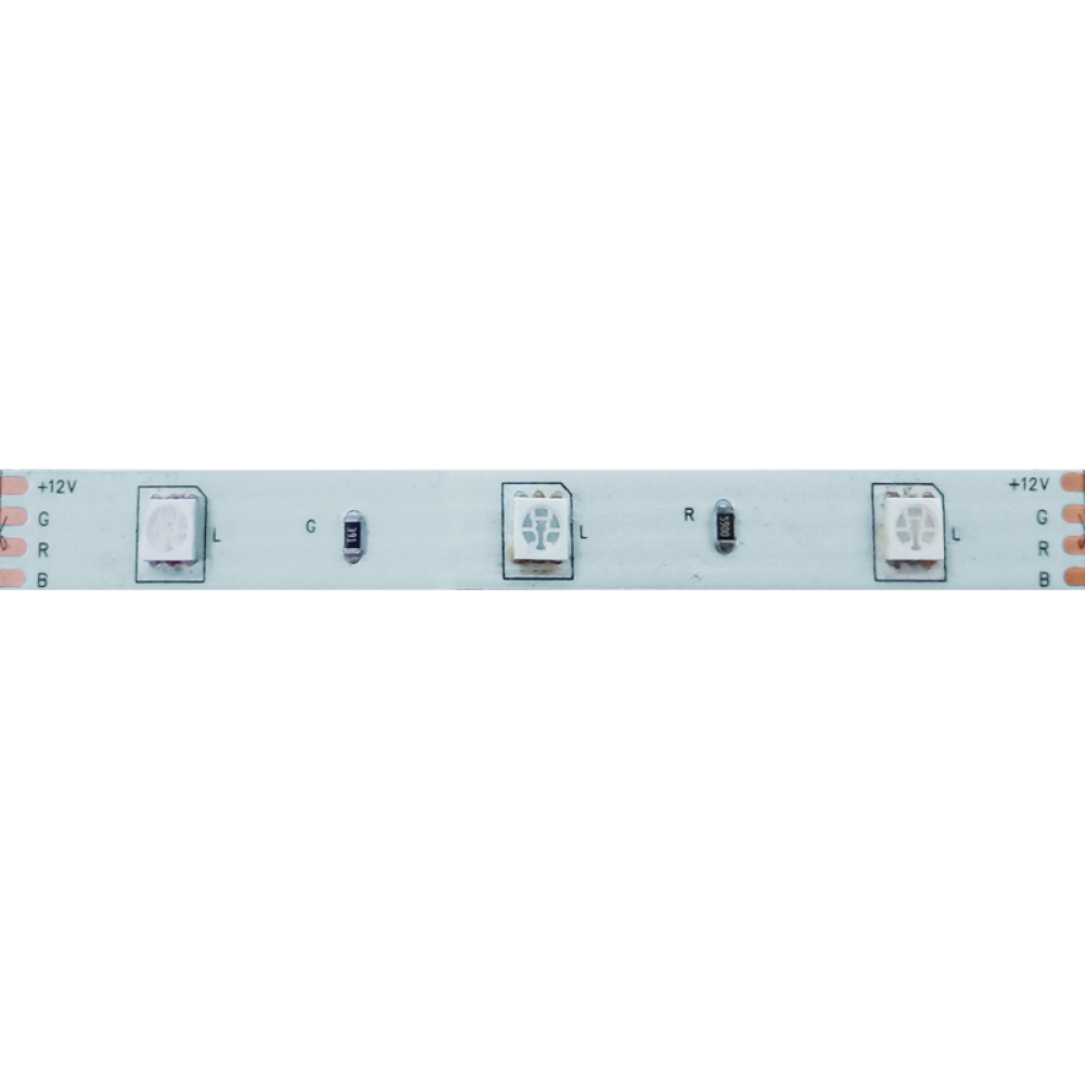 ΛΩΡΙΔΑ LED 5M 7.2W/M 12V DC IP20 RGB 10mm  -12505072RGB