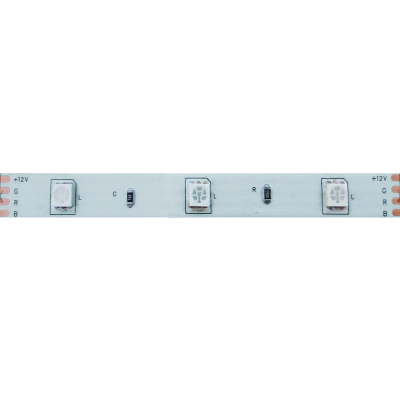 ΛΩΡΙΔΑ LED 5M 7.2W/M 12V DC IP20 RGB 10mm  -12505072RGB
