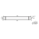 LED LUMINAIRE 70W 1562mm 6500K 7000Lm IP66 230VAC PF>0.9 Ra80  -TETE7065