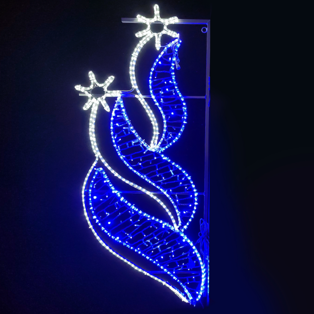 2 BETHLEHEM STARS RIGHT 628LED 15m ΜΟΝΟΚ ΦΩΤ 9,6m ΛΑΜΠ ΣΕΙΡ ΜΠΛΕ&ΨΥΧΡ ΣΤΑΘ IP65 180x80cm 1,5m ΚΑΛ  -X1762826117R