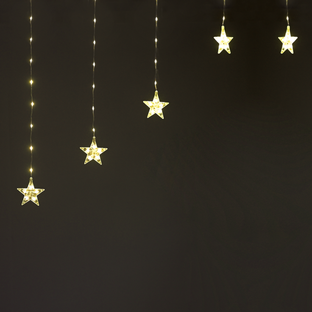 222WW LED ΛΑΜΠ ΚΟΥΡΤ ΑΣΤΕΡ ΚΑΛ ΧΑΛΚΟΥ ΑΝΤΑΠΤ ΕΠΕΚΤ (MAX 3SETS) 3m*1.2m  8 ΠΡΟΓΡ IP20 3m ΚΑΛΩΔ ΤΡΦ  -X042221210