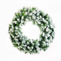 ΧΡΙΣΤΟΥΓΕΝΝΙΑΤΙΚΟ ΣΤΕΦΑΝΙ ΧΙΟΝΙΣΜΕΝΟ PVC 50ΕΚ ΔΙΑΜ.  -X165011
