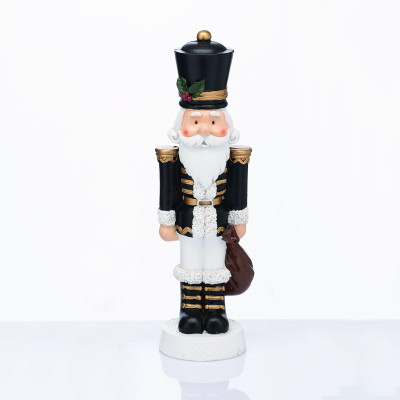 ΚΑΡΥΟΘΡΑΥΣΤΗΣ RESIN ΣΤΡΑΤΙΩΤΗΣ ΜΕ ΓΚΙ ΜΑΥΡΟ 23cm  -X1523308