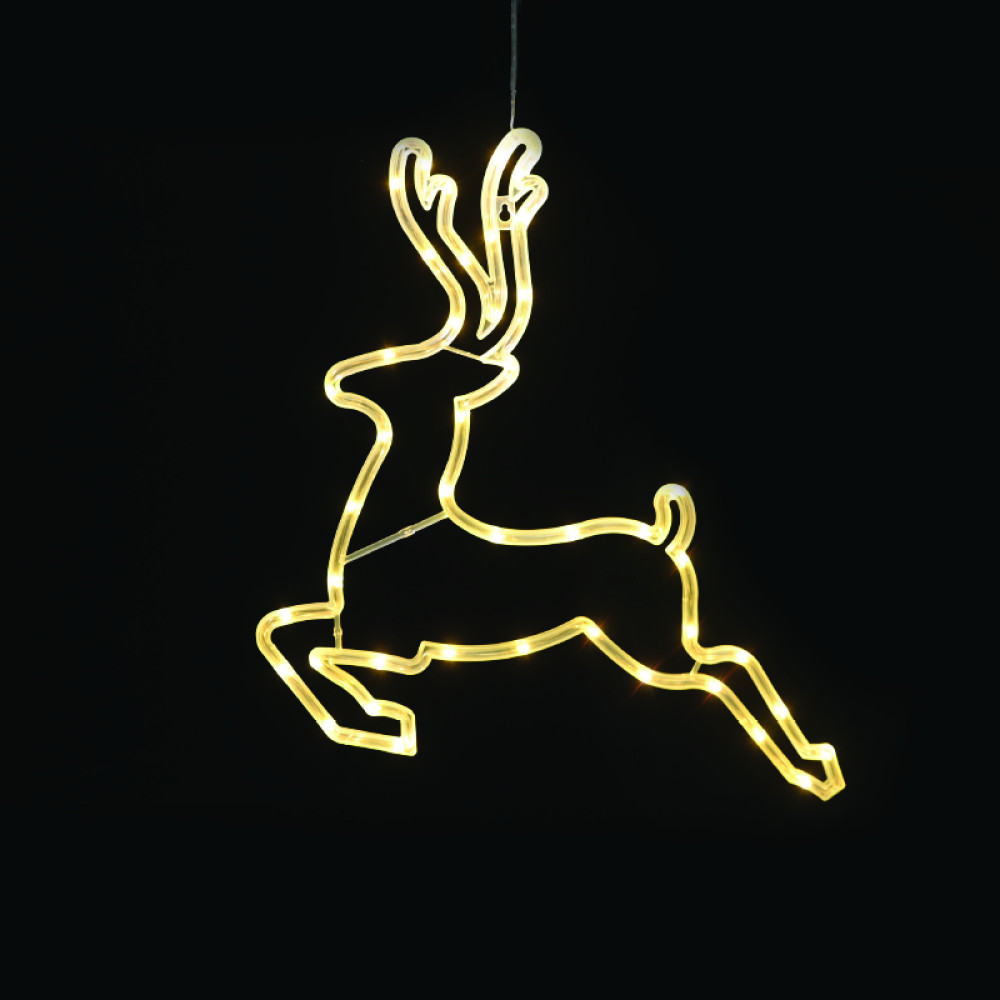 PLASTIC DEER 43 LED ΛΑΜΠΑΚΙΑ WW ΜΠΑΤ. (3ΧΑΑ)/USB, IP20, 42*0.7*41  -X04431309