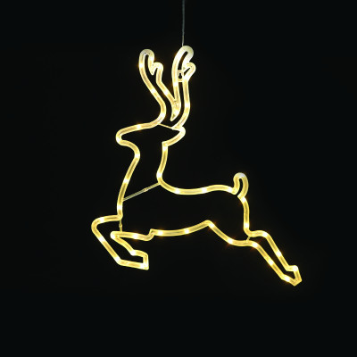 "PLASTIC DEER" 43 LED ΛΑΜΠΑΚΙΑ WW ΜΠΑΤ. (3ΧΑΑ)/USB, IP20, 42*0.7*41  -X04431309
