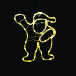 "PLASTIC SANTA" 44 LED ΛΑΜΠΑΚΙΑ WW ΜΠΑΤ. (3ΧΑΑ)/USB, IP20, 28.5*0.7*34.8  -X04441305