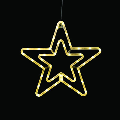 "PLASTIC STAR" 42 LED ΛΑΜΠΑΚΙΑ WW ΜΠΑΤ. (3ΧΑΑ)/USB, IP20, 36*0.7*34  -X04421331