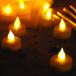 ΣΕΤ TEA LIGHTS 4 LED ΛΑΜΠ ΔΙΑΚΟΣΜΗΤΙΚΑ ΘΕΡΜO ΜΠΑΤ 4*CR2032(ΔΕΝ ΣΥΜΠ) IP20 ΔΙΑΜ:3,5cm *Υ:3,8cm  -X1341626