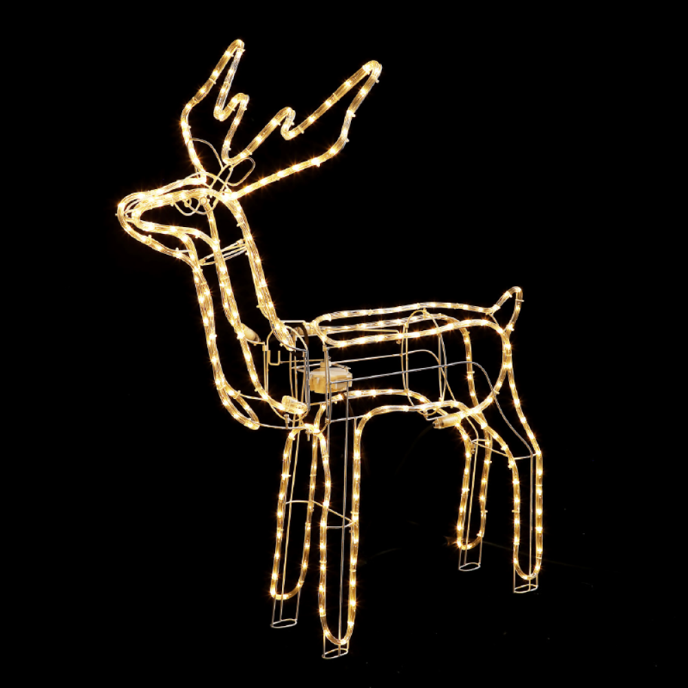 STANDING REINDEER WITH MOTOR 264 LED 11m ΜΟΝΟΚ. ΦΩΤ. ΘΕΡΜΟ ΛΕΥΚ ΣΤΑΘΕΡΟ IP65 100*58*116cm 1,5m ΚΑΛ  -X08264124