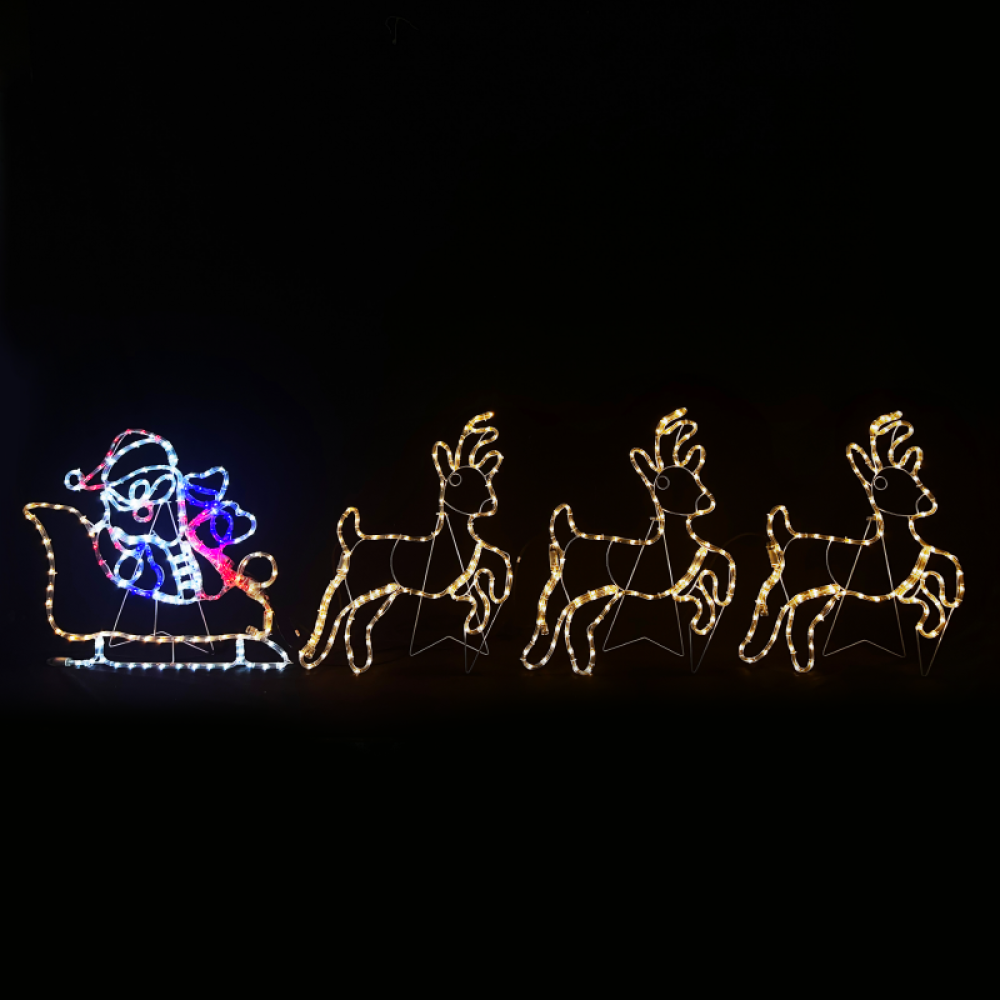 ΤΑΡΑΝΔΟΣ ΜΕ ΕΛΚΗΘΡ, 504LED ΣΧΕΔ. 21m ΜΟΝΟΚ ΦΩΤΟΣ, MULTICOLOR FLASH IP65, 63*57cm & 63*75cm 1.5m ΚΑΛ  -X085043218