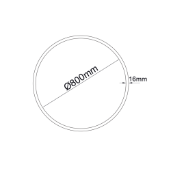 Κυκλικό Προφίλ Αλουμινίου OLAN P3908C