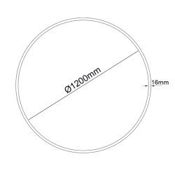 Κυκλικό Προφίλ Αλουμινίου OLAN P3912C