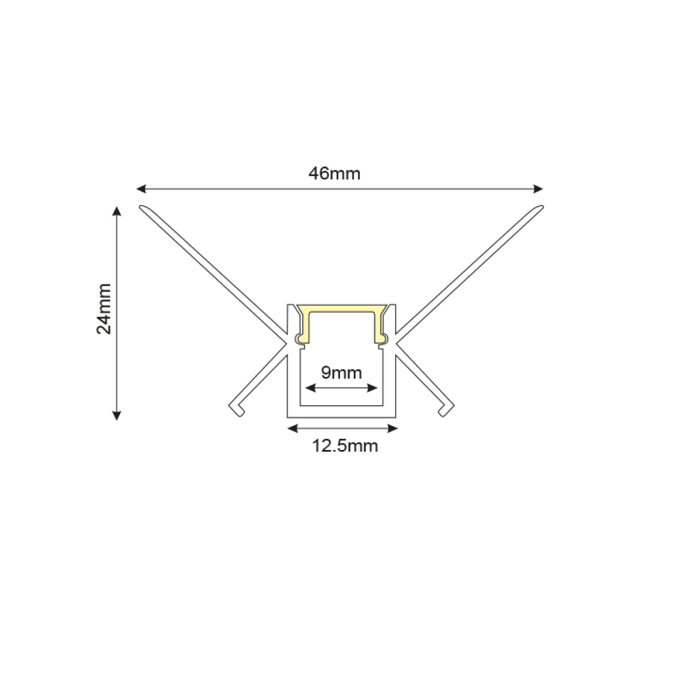 Προφίλ Αλουμινίου MARGO P123U