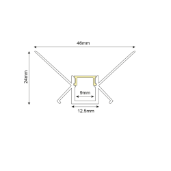 Προφίλ Αλουμινίου MARGO P123U