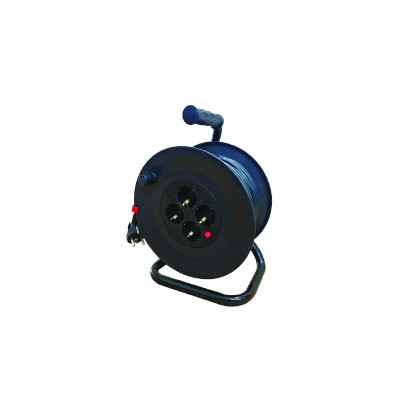 ΣΤΡΟΦΕΙΟ ΚΑΛΩΔΙΟΥ ΠΛΑΣΤΙΚΟ ΑΝΟΙΧΤΟΥ ΤΥΠΟΥ 4 ΣΟΥΚΟ ΑΣΦ. ΜΕ ΘΕΡΜ. ΠΡΟΣΤ. H05VV-F 3x1.5mm2 IP20 25m  -BCR201525