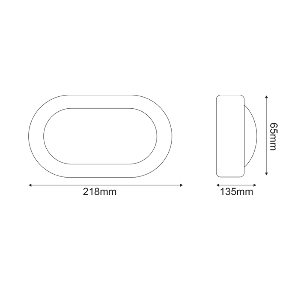Φωτιστικό Τοίχου Τύπου “Χελώνα” Αμμώδες Μαύρο HI4032BMS