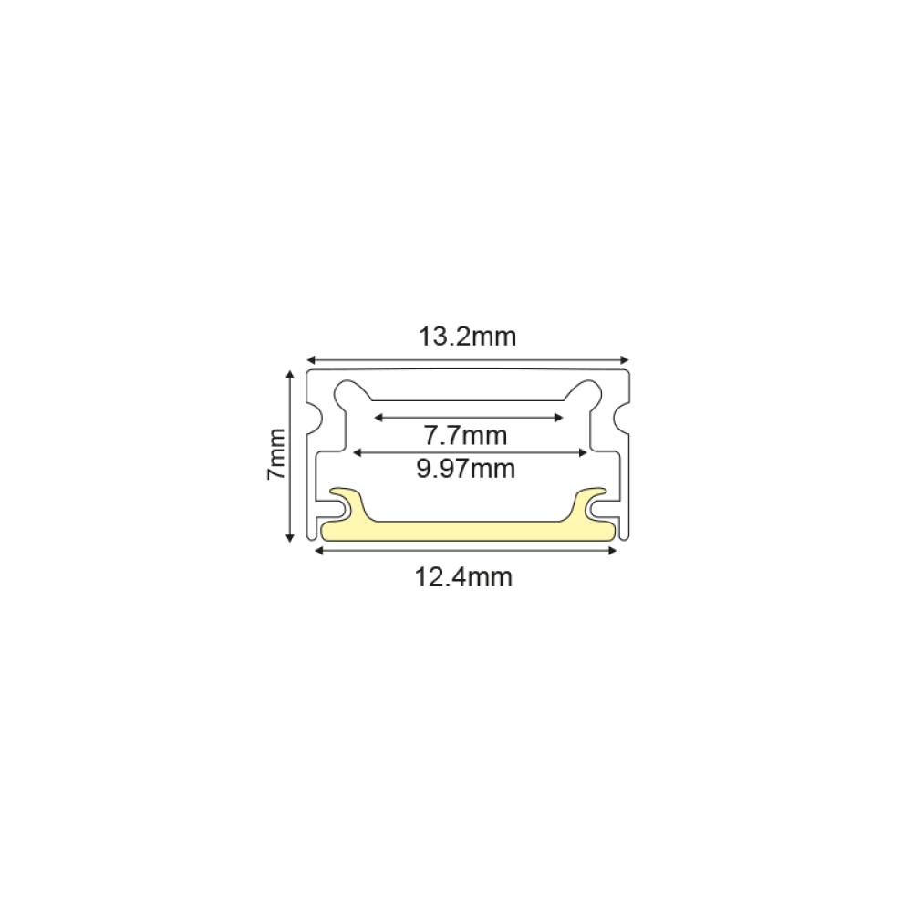 Μαύρο Μικρό Προφίλ Αλουμινίου P151BU Μαύρο Μικρό Προφίλ Αλουμινίου P151BU