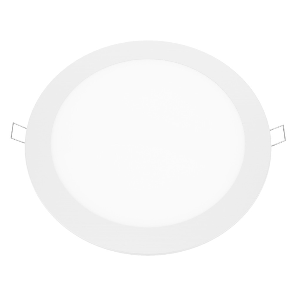 ΛΕΥΚΟ ΣΤΡΟΓΓΥΛΟ LED ΠΑΝΕΛ ΧΩΝΕΥΤΟ 18W 6500K 1800Lm Φ220mm 230V AC Ra80  -PENU1865RW